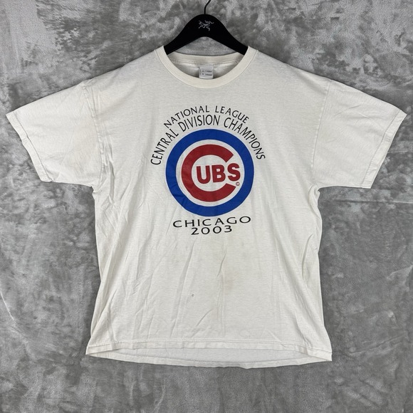 Fruit of the Loom Other - Vintage Chicago Cubs Central Champs Baseball MLB Graphic T Shirt Mens XL Y2K